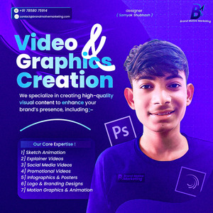 Video Graphics & Animation Service by Samyank Banner