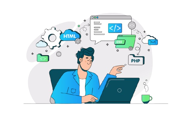 Website Development & Design Illustration